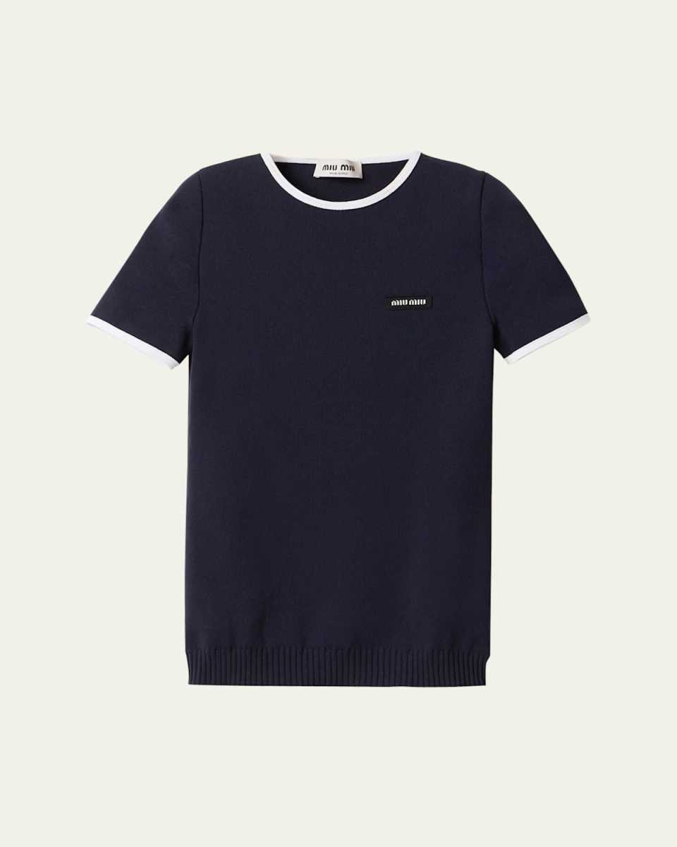 Short-Sleeve Crewneck Top